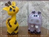 Hipopótamo E Girafa
